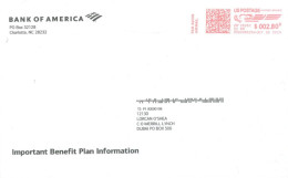 UNITED STATES  - 2023, POSTAL FRANKING MACHINE COVER TO DUBAI. - Briefe U. Dokumente