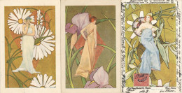 Jugendstil Lot Mit 3 Künstlerkarten Art Nouveau - Other & Unclassified