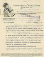 Wein Mainz Schönberger Cabinet Brief An Die Hoffmannschen Stärke Fabrik Von 1928 I-II Vigne - Other & Unclassified