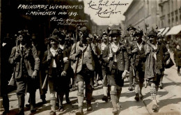 REVOLUTION MÜNCHEN 1919 - Photo-Hoffmann-Foto-Ak FREOKORPS WERDENFELS In München Mai 1919 I - Oorlog
