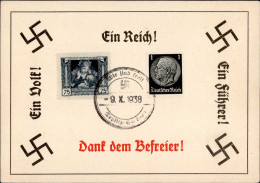 NS-GEDENKBLATT WK II - S-o TEPLITZ-SCHÖNAU 1938 I - War 1939-45