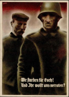 Propaganda WK II Wir Starben Für Euch Und Ihr Wollt Uns Verraten I-II - Guerre 1939-45