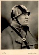 Mussolini Mit Stahlhelm I-II - War 1939-45