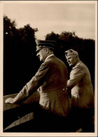 Hitler München Auf Dem Balkon Des Führerbaues Mit Duce PH M9 Foto-AK I-II - Weltkrieg 1939-45