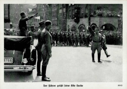 3. Reich Adolf Hitler Der Führer Grüßt Seine Alte Garde Sudetenland Asch 1938 - Oorlog 1939-45