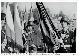 REICHSPARTEITAG NÜRNBERG 1938 WK II - Zerreiss 38/39 Der Große Appell Der Führer Weiht Neue Fahnen Mit Der Blutfahne Mit - War 1939-45