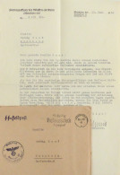 SS Feldpost WK II  Waffen-SS Wehrkreis XII Fürsorgeoffizier Brief Mit Inhalt (Heldentod") 1942 I-II" - War 1939-45