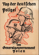 SS Tag Der Deutschen Polizei Im Generalgouvernement Polen. Selten AK Gelaufen Durch Deutsche Dienstpost Osten 1940 I-II  - Oorlog 1939-45