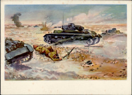 WK II MILITÄR - WÜSTENKRIEG In NORD-AFRIKA (185) Für Die Deutschen Panzer Gibt Es Auch In Der Wüste Kein Hindernis I-II  - Oorlog 1939-45