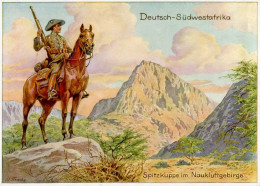 WK II Deutsch-Südwestafrika Spitzkuppe Im Naukluftgebirge Sign. S-o Dresden DKA 21.06.1939 I-II - War 1939-45