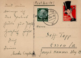 FELDPOST WK II - CHAMBERLIN-SPOTTKARTE WERT KEINEN PFENNIG 1940 I-II - Guerre 1939-45