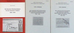 Feldpost WK II 3x Spezial-Literatur Hans Wimmer: Die Deutsche Päckchenfeldpost 1939-1945, 2x Karl Heimann Funknachrichte - Oorlog 1939-45