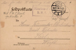 WK I Marine-Feldpost S.M.S.York 1914 R I-II - Weltkrieg 1914-18