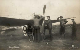 FLIEGER HANS GRADE - Foto-Ak Marke Entfernt I-II - War 1914-18