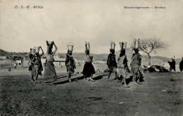 Kolonien Deutsch-Südwestafrika Windhuk Wasserträgerinnen Stempel Otjiwarougo I-II Colonies - Ehemalige Dt. Kolonien