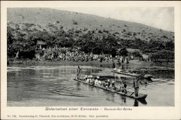 Kolonien Deutsch-Ostafrika Übersetzen Einer Karawane I-II Colonies - Ehemalige Dt. Kolonien