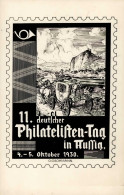 Postgeschichte Aussig 11. Deutscher Philatelisten-Tag 1930 Sign. Grohmann, G. I-II - Other & Unclassified