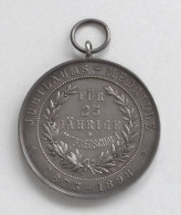 Schützen Jubiläums-Medaille Mitteldeutscher Schützenbund Für 25 Jahre Mitgliedschaft 1898 I-II - Autres & Non Classés