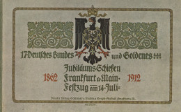 Farbige Illustration Vom Festzug Des 17. Deutschen Bundes- Und Goldenen Jubiläums-Schiessens Zu Frankfurt Am Main Am 14. - Sonstige & Ohne Zuordnung