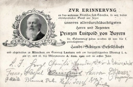 Schützen Adel Bayern Gedenkkarte 1901 II (fleckig) - Other & Unclassified