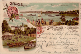 Berlin Tegel (1000) Gruss Aus Dem Schützenhause Heiligensee A. Bergemann 1901 Montagnes - Plötzensee