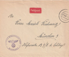 Feldpost Vers München - 1941 - Guerre 40-45 (Lettres & Documents)