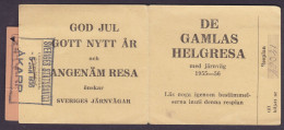 Sweden Railway Bahn Chemin De Gamlas Helgresa Med Järnväg 1955-56 Sveriges Statsbanor ÅKARP 1956 (2 Scans) - Europa