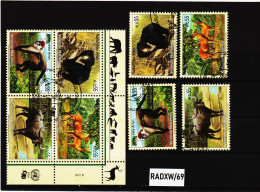 RADXW/69 VEREINTE NATIONEN UNO WIEN 2004  MICHL 406/09 SATZ  + VIERERBLOCK  Gestempelt Siehe ABBILBUNG - Used Stamps