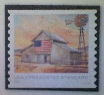 United States, Scott #5687, Used(o), 2022, Flags On Barns, Presort (10¢), Multicolored - Used Stamps