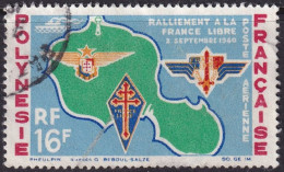 French Polynesia 1964 Sc C31  Air Post Used - Oblitérés