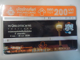 THAILAND USED CARDS OLD MAGNETIC  WORLDTACH 95 SPACE  TECH  UNIT 200 - Raumfahrt