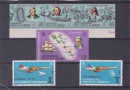 LOT 27 NOUVELLES HEBRIDES N°394-395-396-397-424-425 ** - Lots & Serien