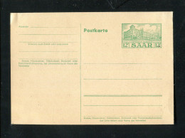 "SAARLAND" 1953, Postkarte Mi. P 41 ** (4036) - Entiers Postaux