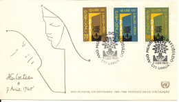Portugal FDC 7-4-1960 World Refugee Year 1960 With Cachet - Réfugiés