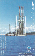 INDONESIA - Oil Rig, Anjungan Pengeboran Minyak, 09/93, Used - Indonésie