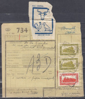 Vrachtbrief Met Stempel ENGIS N°1 Met Etiket Dieren - Documenten & Fragmenten