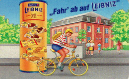 Kekse TK K 377/09.1991 ** 60€ 3.000Exempl.Fahr Ab Auf Leibniz Lebensmittel Radfahrer LitfaßsäuleTC Phonecard Of Germany - Alimentation