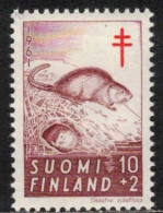 BISMANRATTEN MUSKATS MOUSCS FINLAND FINNLAND FINLANDE 1961 MI 536  SC B160 YT YV 512 MH(*)  RODENTS Nagetiere RONGEURS - Rongeurs