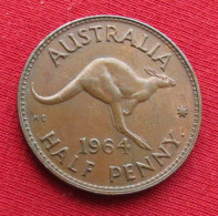 Australia 1/2 Half Penny 1964 KM# 61 *VT Australie Australien - Autres & Non Classés