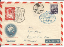 Autriche, Lettre Weltkindertag 1956 Mit Ballonpost, Tulln - Zürich (20.10.1956) - Covers & Documents