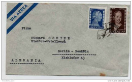 Lettera Busta Argentina-Argentinien Letter- Cover - Briefe- Posta Aerea Anni '50 (of '50s)-Air Mail-to Germany-Berlin - Posta Aerea