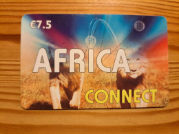 Prepaid Phonecard France, Africa Connect - Lion - Prepaid: Mobicartes