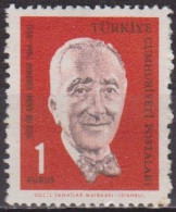 Célébrité Nationale - TURQUIE - Huseyn Rahani Gurpinar - Ecrivain - N°  1675 ** - 1964 - Ungebraucht