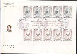 Europa CEPT 1974 Monaco FDC2 Y&T N°BF9 - Michel N°B7 *** - 1974