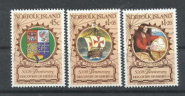 NORFOLK   YVERT  510/12   MNH  ** - Christoph Kolumbus