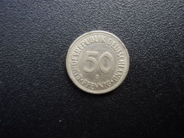 RÉPUBLIQUE FÉDÉRALE  ALLEMANDE : 50 PFENNIG   1970 D    KM 109.1     SUP * - 50 Pfennig