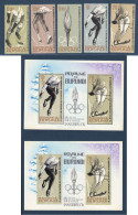 Burundi, **, Yv 75 à 79 + BF 3 + ND, Mi 80A à 84A +BL 3A + B, Sports Sur Glace, - Unused Stamps