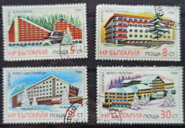 Bulgarie 1988 Oblitéré ,serie Hotel Y&T 3216 à 3219 - Usati