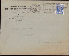603193 | Firmenlochung Perfin Der Agence Maritime De Keyser Thornton Anvers  | - 1909-34
