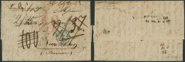 LAC + Cachet Dateur Bruxelles (1844) "échantillon Sans Valeurs", Taxations Rectifiées > Nuremberg (Bavière) - 1830-1849 (Belgio Indipendente)